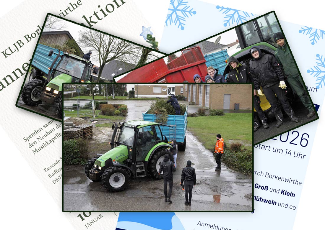 Jetzt notieren – Tannenbaumaktion und Wintergang der KLJB Borkenwirthe