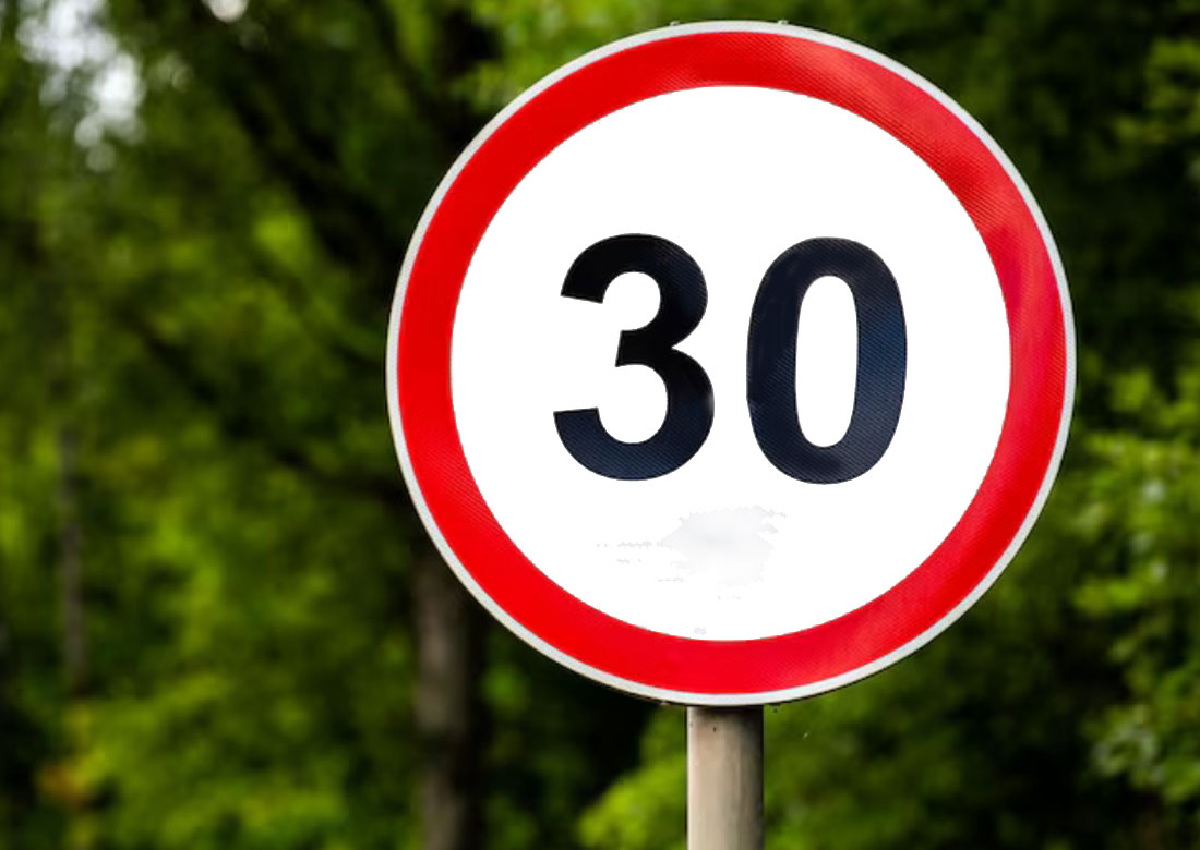 Zulässige Höchstgeschwindigkeit an der L600 in der Ortslage Burlo herabgesetzt - Foto: Symbolbild