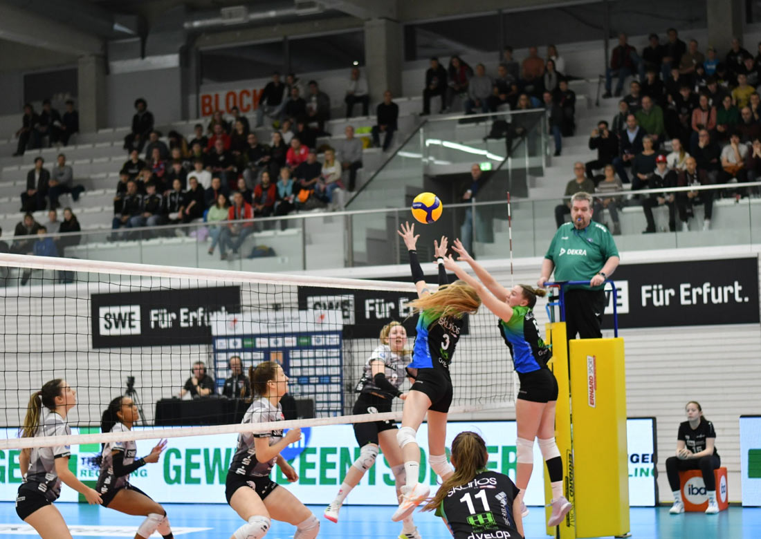 Aus Erfurt nahmen die Skurios Volleys nichts Zählbares mit zurück (Foto: Thomas Hacker)