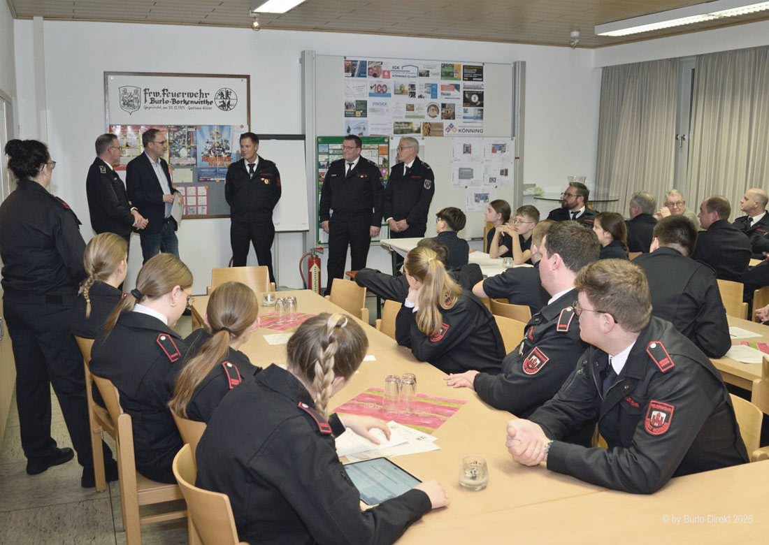 Jahreshauptversammlung des Löschzugs Burlo-Borkenwirthe - Foto: © by Burlo-Direkt 2026
