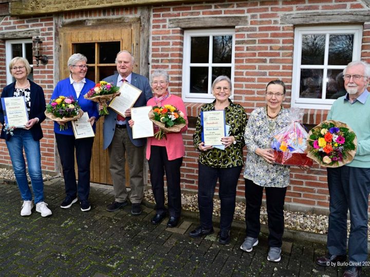 Kirchenchor St. Marien Burlo – Auszeichnungen für langjährige Mitgliedschaft beim Winterfest