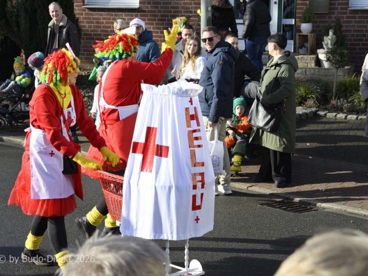 Narrenzeit in Weseke – Karnevalsumzug des WRZ bei frühlingshaften Temperaturen