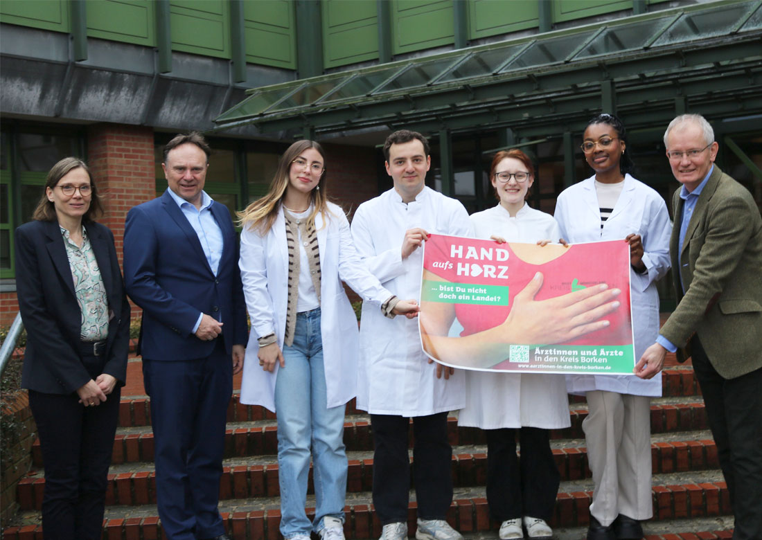 Kreis Borken begrüßt fünf Studierende der Allgemeinmedizin zum Praxismonat
