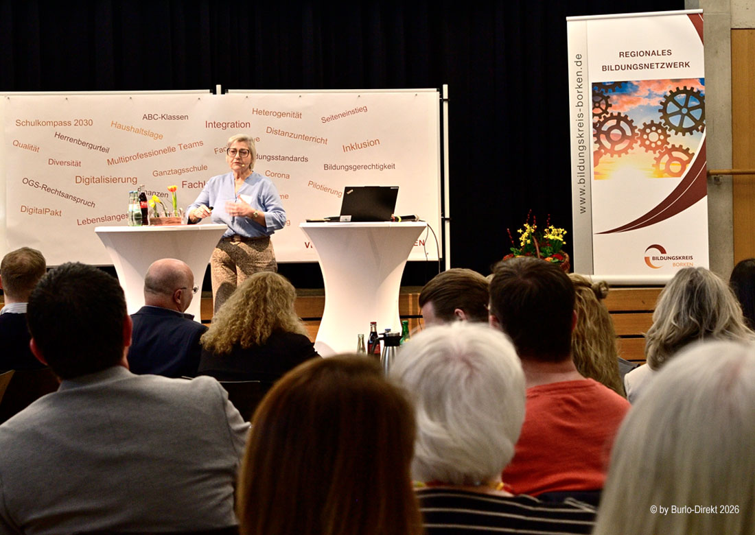 Bildungsexpertin Myrle Dziak-Mahler bei ihrem Impulsvortrag - Foto: BD