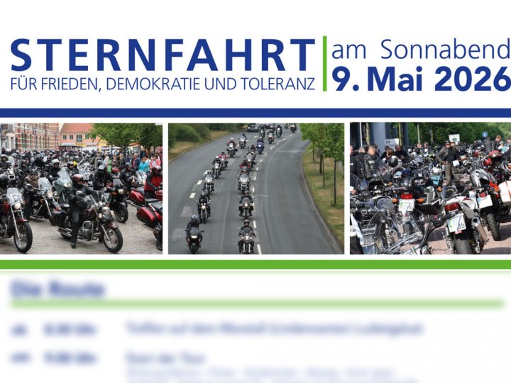 „25. Sternfahrt für Frieden, Demokratie und Toleranz“ am 9. Mai 2026
