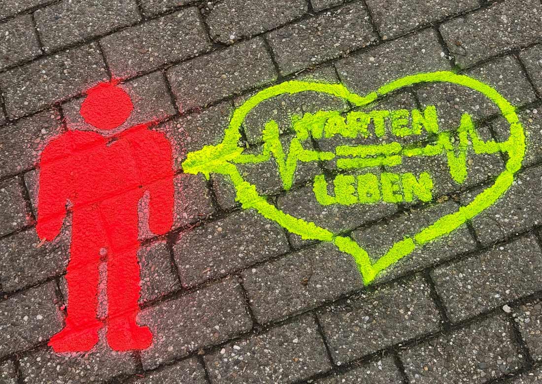 Ampelmännchen mit Herz