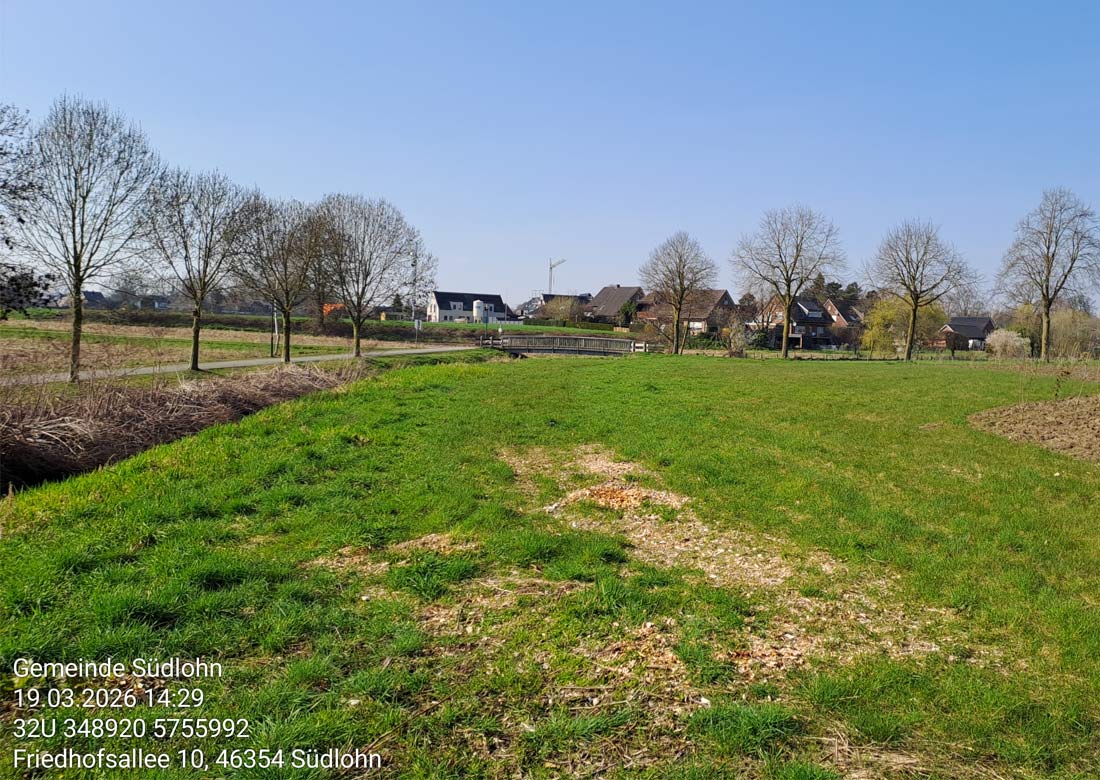 Ökologische Aufwertung der Schlinge am Friedhof Oeding 1 - Foto: Gemeinde Südlohn