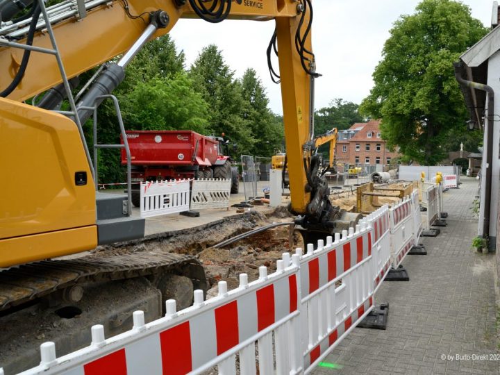 Baustelle „Wohnen am Venn“ – Bauaktivitäten am Burloer Klostergelände
