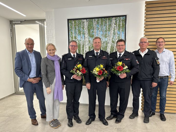 Neue Leitung der Freiwilligen Feuerwehr und Feuer- und Rettungswache Borken