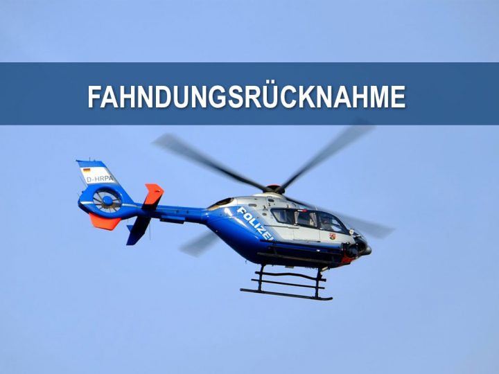 UPDATE Vermisstenfahndung – Person wurde wohlbehalten angetroffen