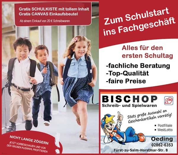 Bischop | Schulstart 2026