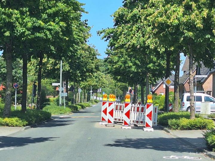 Baustelle: Dunkerstraße in Burlo voraussichtlich bis 24.07.2026 einspurige Verkehrsführung