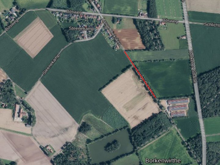 Temporäre Vollsperrung eines Teilbereiches der Straße „Lange Dieksken“