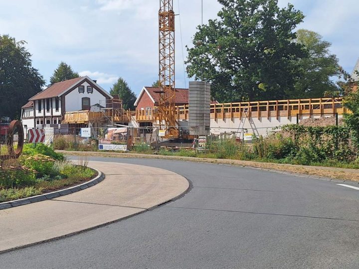 Arbeiten an der Baustelle „Klosterpforte Burlo“ schreiten zügig voran