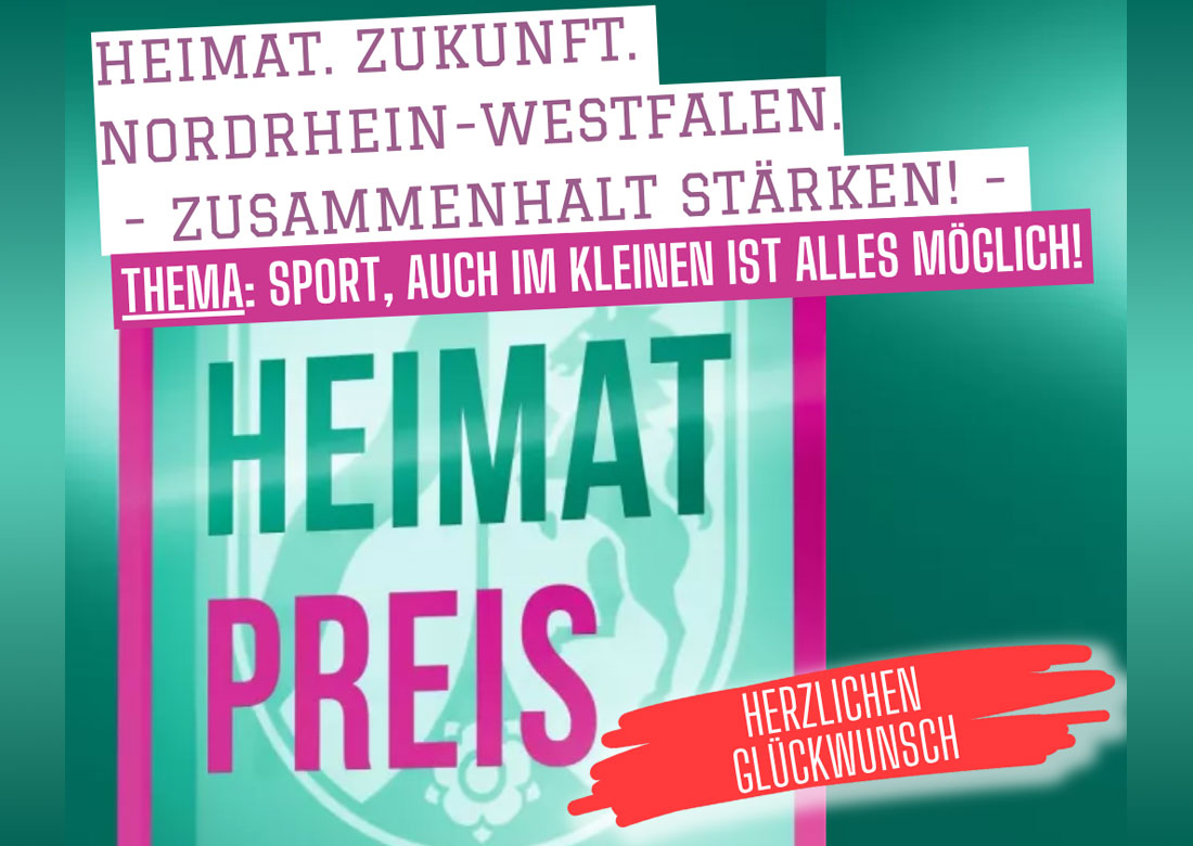 Heimatpreis 2026 "Sport, auch im Kleinen ist alles möglich"